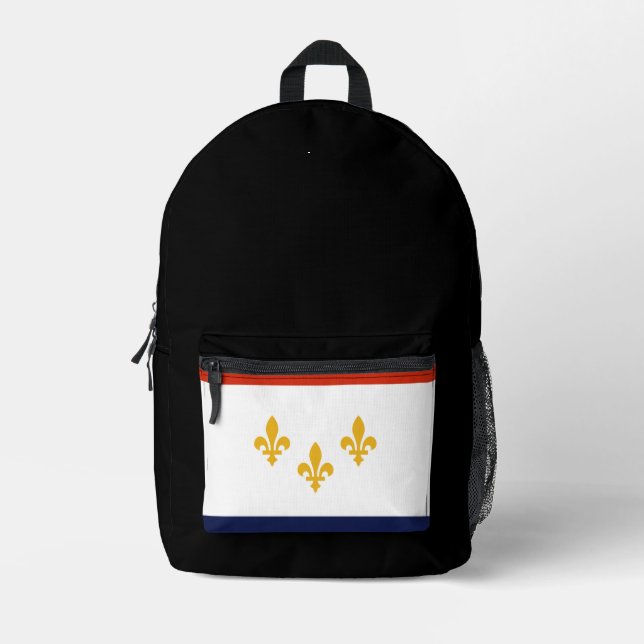 Flag of New Orleans, Louisiana  Printed Backpack (Front)