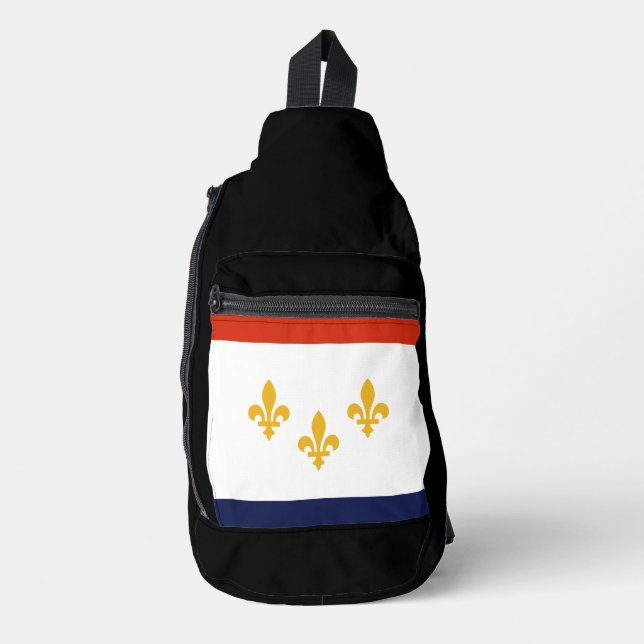 Flag of New Orleans, Louisiana  Sling Bag (Front)