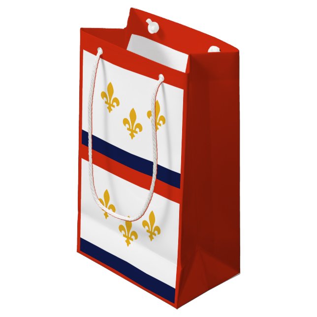 Flag of New Orleans, Louisiana Small Gift Bag (Front Angled)
