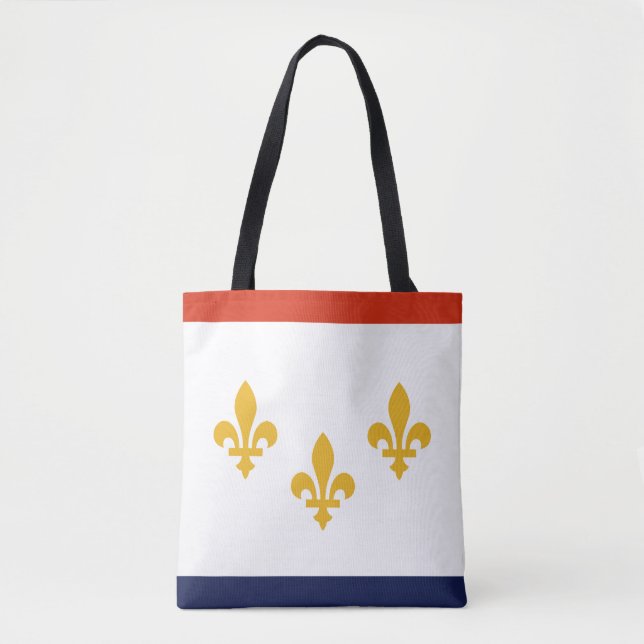 Flag of New Orleans, Louisiana Tote Bag (Front)