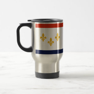 Flag of New Orleans, Louisiana Travel Mug