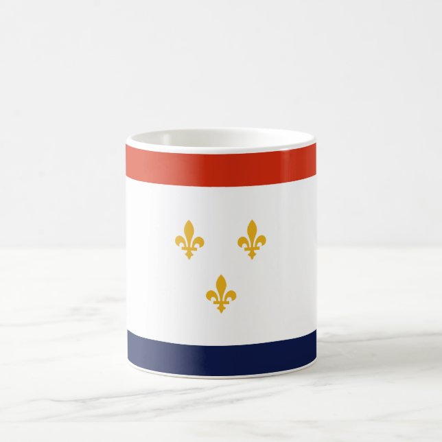 Flag of New Orleans (Louisiana, USA) Coffee Mug (Center)