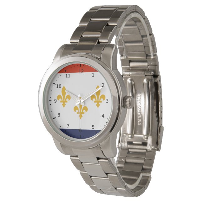 Flag of New Orleans, Louisiana  Watch (Angled)