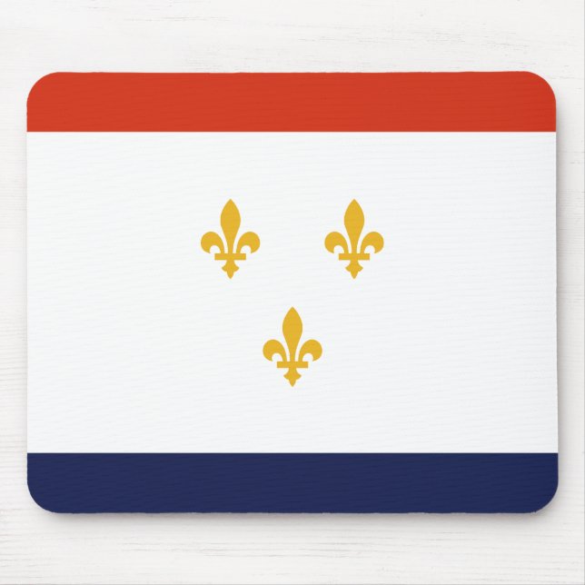 Flag of New Orleans Mouse Mat (Front)