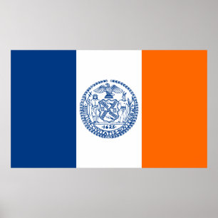 Flag of New York City Poster