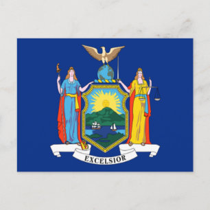 Flag of New York Postcard