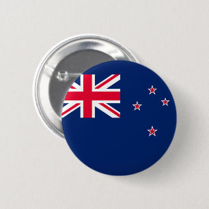 Flag of New Zealand 6 Cm Round Badge