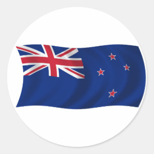 Flag of New Zealand Classic Round Sticker
