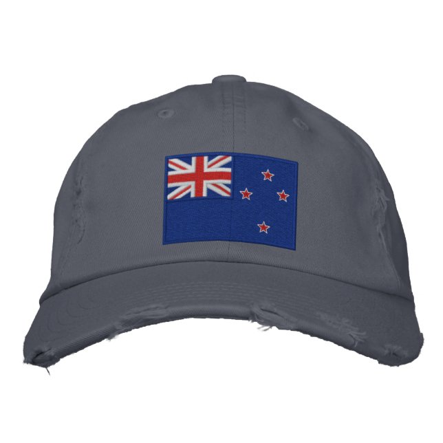 Flag of New Zealand Embroidered Hat (Front)