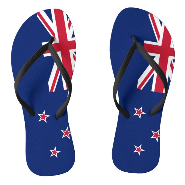Flag of New Zealand Flip Flops (Footbed)