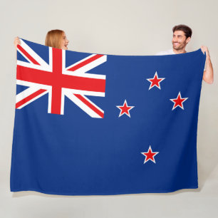 Flag of New Zealand large Fleece Blanket