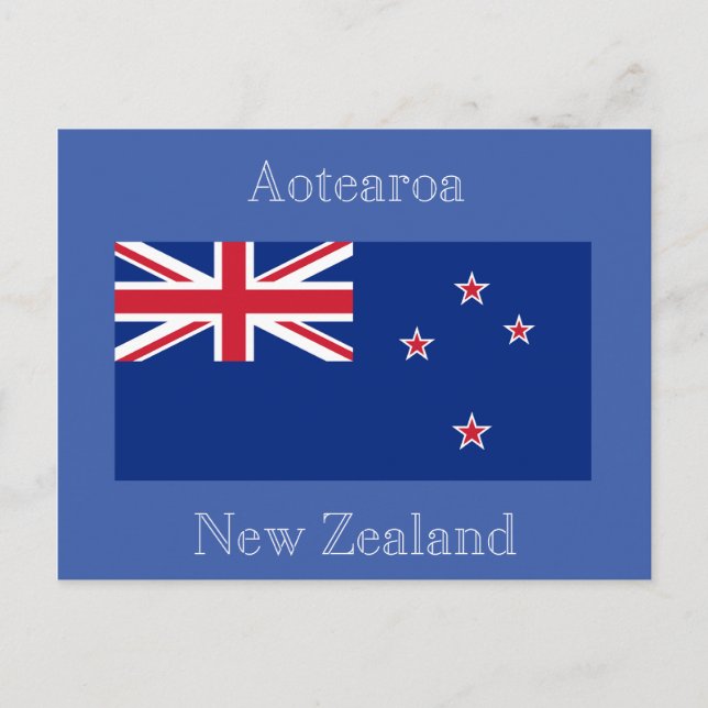 Flag of New Zealand Postcard (Front)