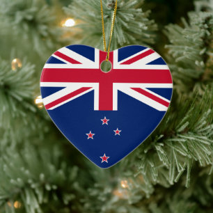 Flag of New Zealand - Stylised Ceramic Tree Decoration