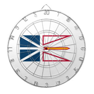 Flag of Newfoundland and Labrador (Canada) Dartboard