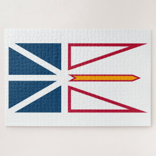 Flag of Newfoundland and Labrador (Canada) Jigsaw Puzzle