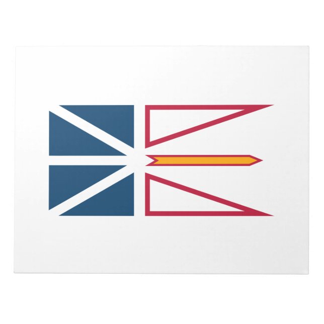 Flag of Newfoundland and Labrador (Canada) Notepad (Front)