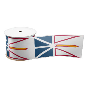 Flag of Newfoundland and Labrador (Canada) Satin Ribbon