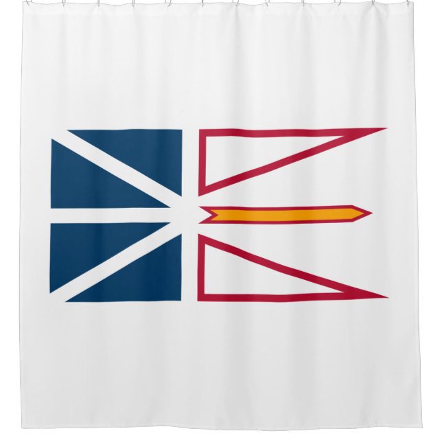 Flag of Newfoundland and Labrador (Canada) Shower Curtain (Front)