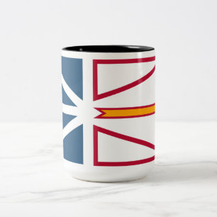 Flag of Newfoundland and Labrador (Canada) Two-Tone Coffee Mug