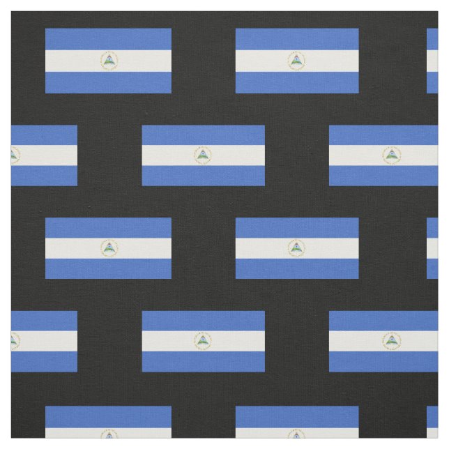 Flag of Nicaragua Fabric (Swatch)