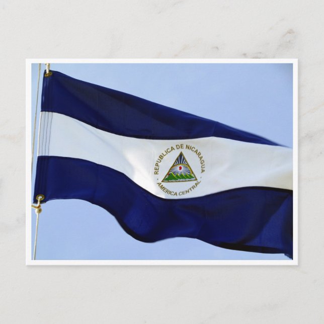 flag of nicaragua postcard (Front)