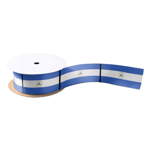 Flag of Nicaragua Satin Ribbon (Spool)