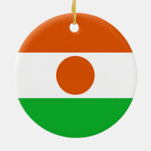 Flag of Niger (African Country) Ceramic Tree Decoration