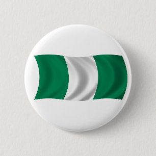 Flag of Nigeria 6 Cm Round Badge