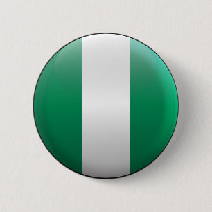 Flag of Nigeria 6 Cm Round Badge