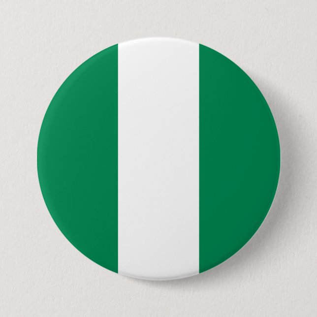 Flag of Nigeria 7.5 Cm Round Badge (Front)