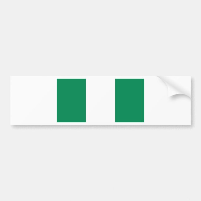 Flag of Nigeria Bumper Sticker (Front)