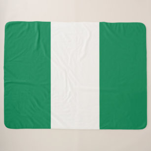 Flag of Nigeria Sherpa Blanket