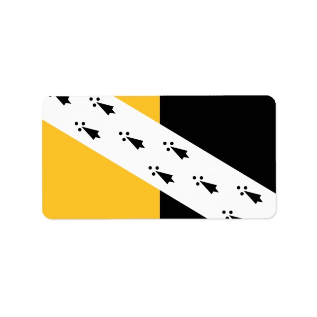 Flag of Norfolk County, England Labels (Front)