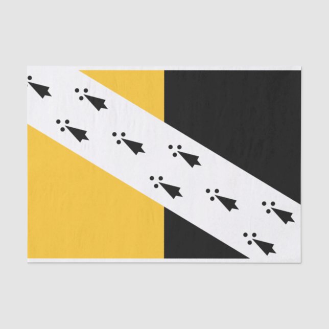 Flag of Norfolk County, England Tissue Paper (Front)