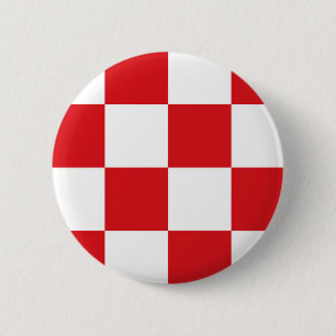 Flag of North Brabant 6 Cm Round Badge