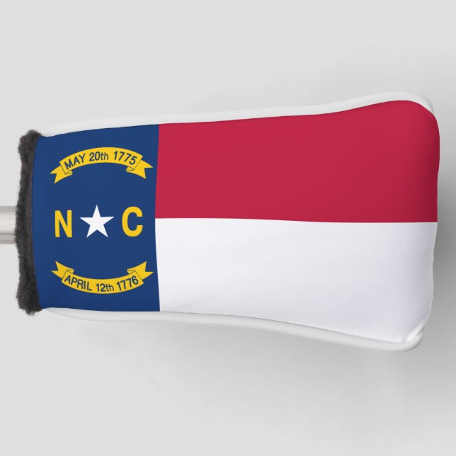 Flag of North Carolina Golf Head Cover (Front)