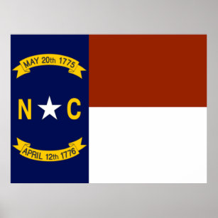 Flag of North Carolina Poster