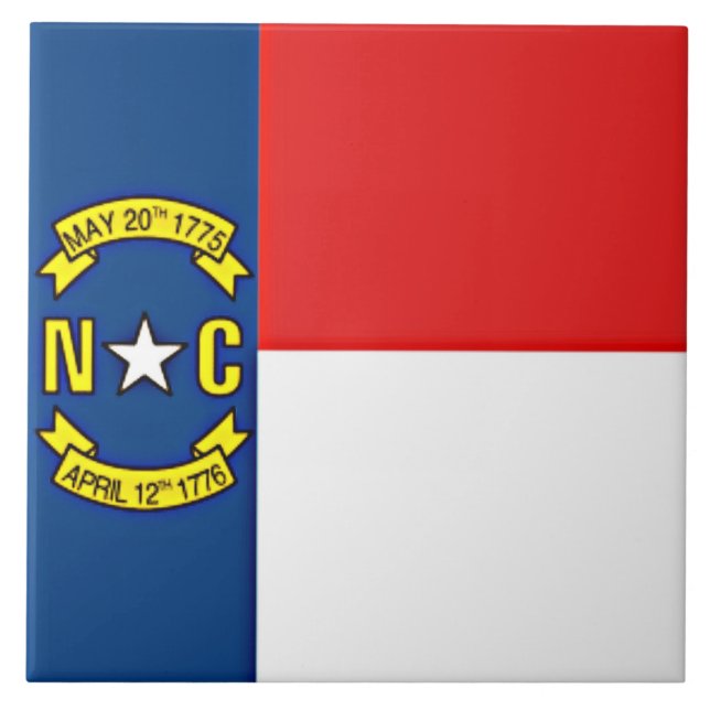 Flag of North Carolina  Tile (Front)