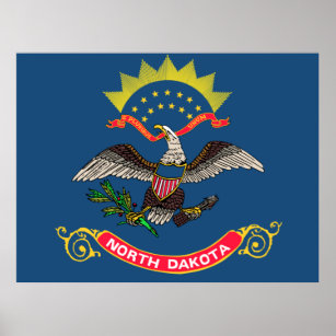 Flag of North Dakota Poster
