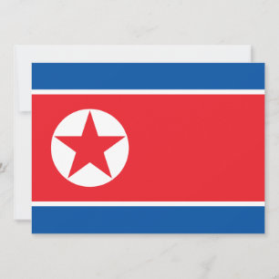 Flag of North Korea Card