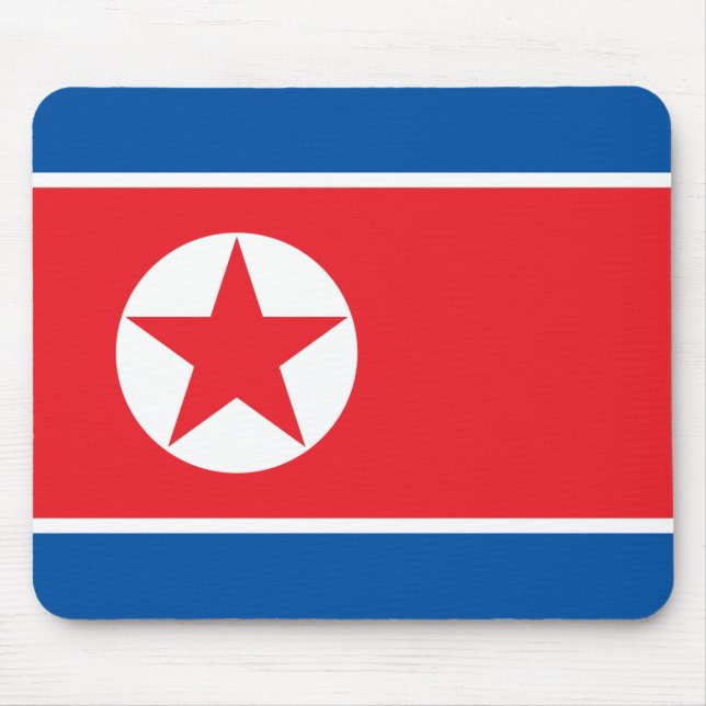 Flag of North Korea (DPRK) Mouse Mat (Front)