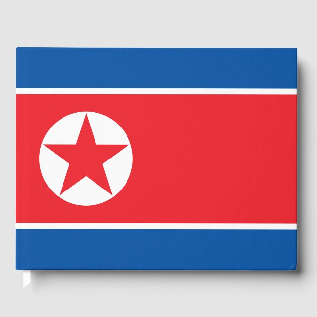 Flag of North Korea Guest Book (Front)