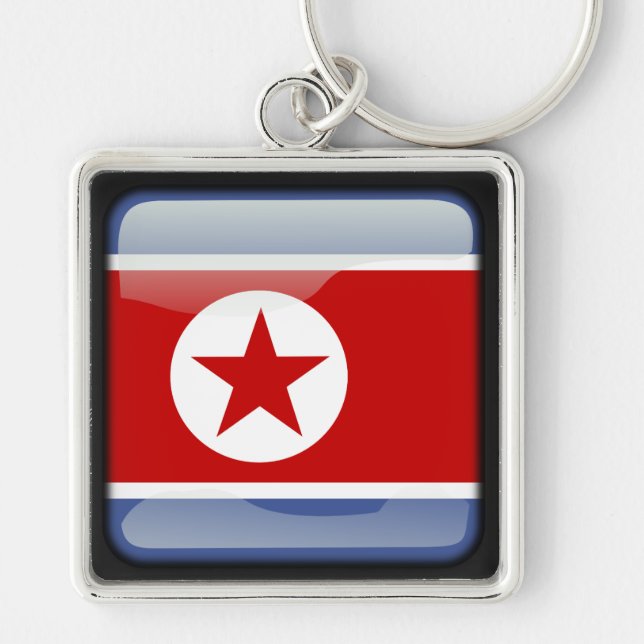 Flag of North Korea Key Ring (Front)