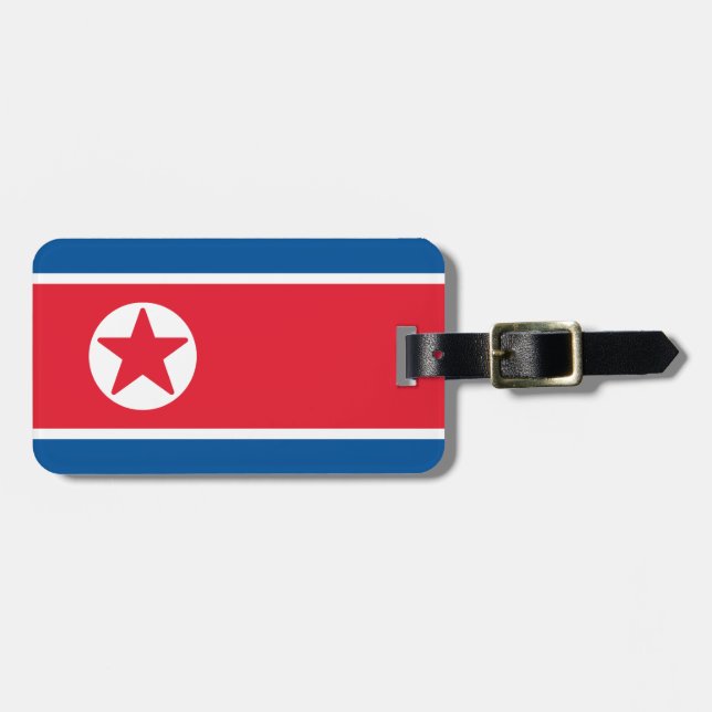 Flag of North Korea Luggage Tag (Front Horizontal)