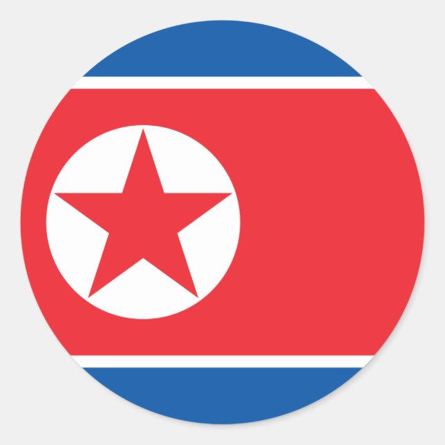 Flag of North Korea Sticker (Front)