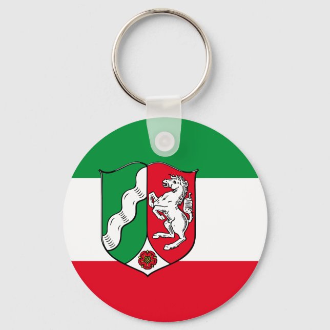 Flag of North-Rhine Westphalia Keychain (Front)
