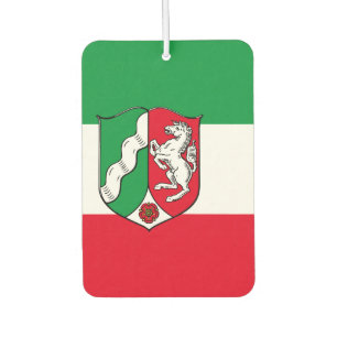 Flag of North-Rhine Westphalia Pinback Button Car Air Freshener