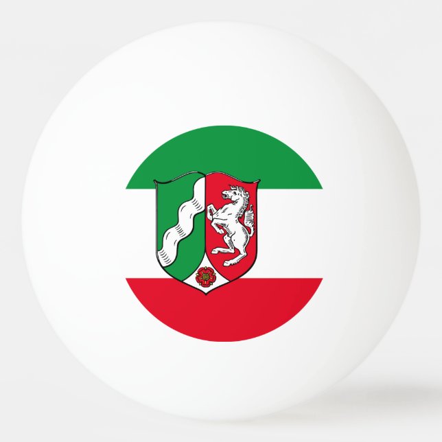 Flag of North-Rhine Westphalia Ping-Pong Ball (Front)