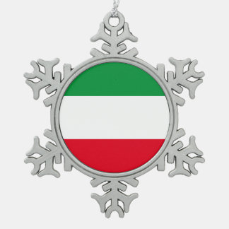 Flag of North-Rhine Westphalia Snowflake Pewter Ch Christmas Ornament