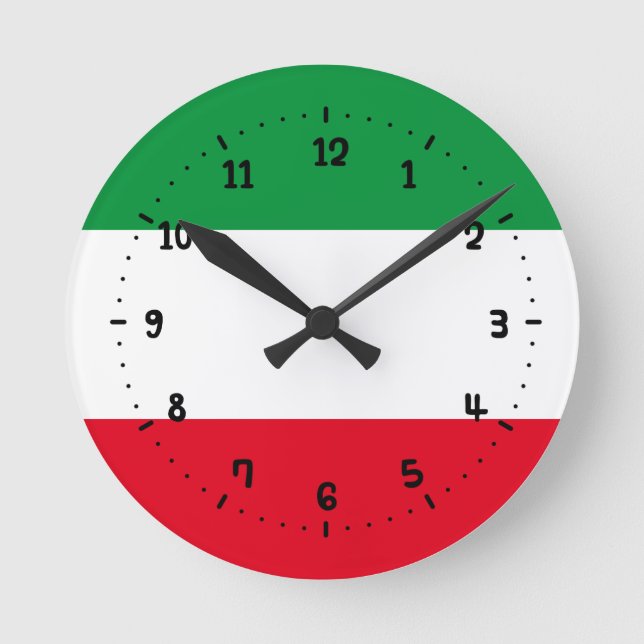 Flag of North-Rhine Westphalia Square Wall Clock (Front)